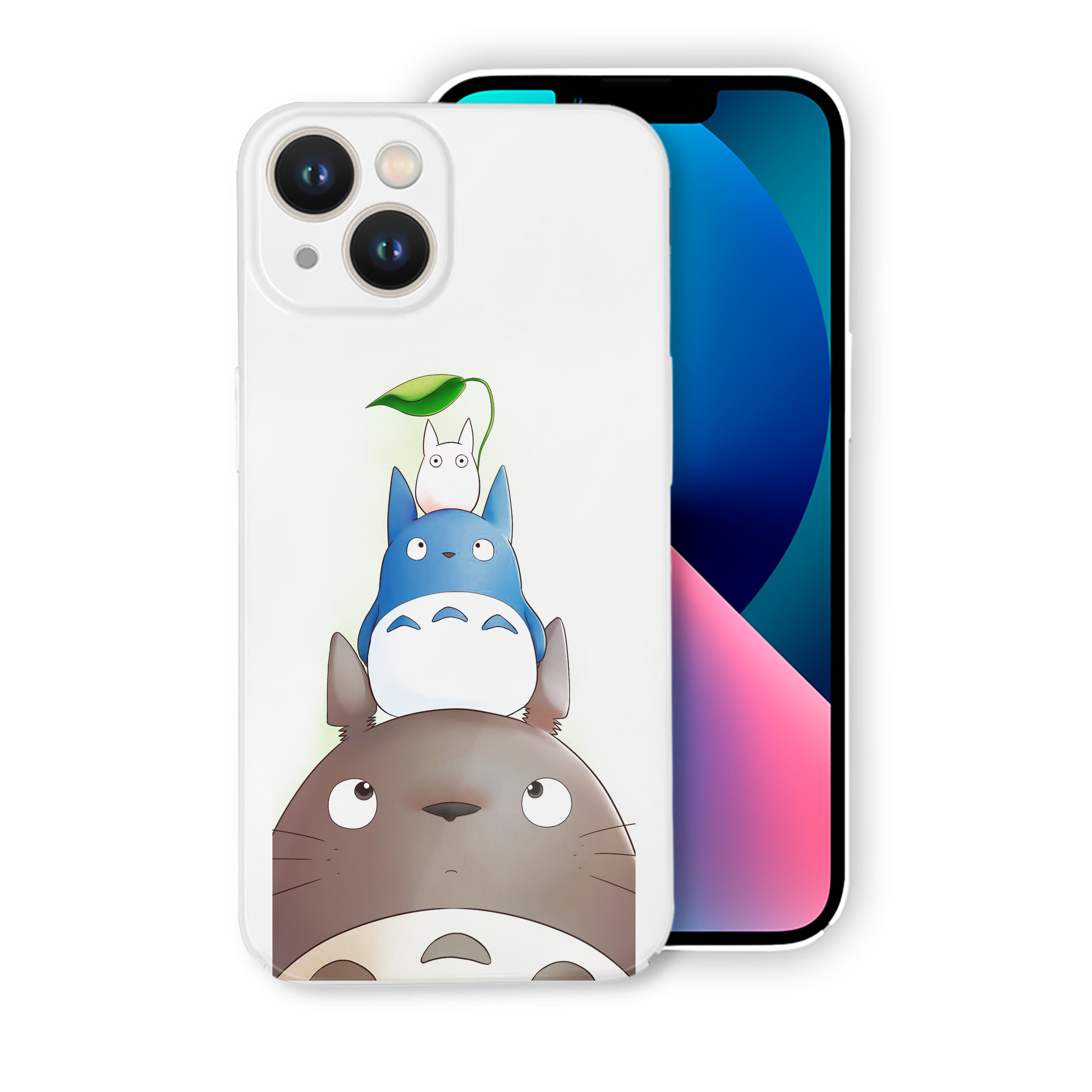 （画像用） となりのトトロ 草壁メイ 草壁サツキ My Neighbor Totoro Satsuki Kusakabe Mei Kusakabe 【iPhone 14シリーズ対応】ハードケース